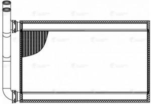 Радиатор отоп. для а/м Mitsubishi Pajero (99-)/(06-) (LRh 1151) LRH 1151 LUZAR
