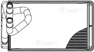 Радиатор отоп. для а/м Nissan Pathfinder (04-)/Navara (04-) (LRh 1419) LRH 1419 LUZAR