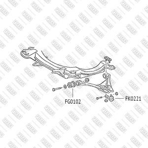 AUDI 80 >86 / PASSAT >88 17mm FK0221 FIXAR