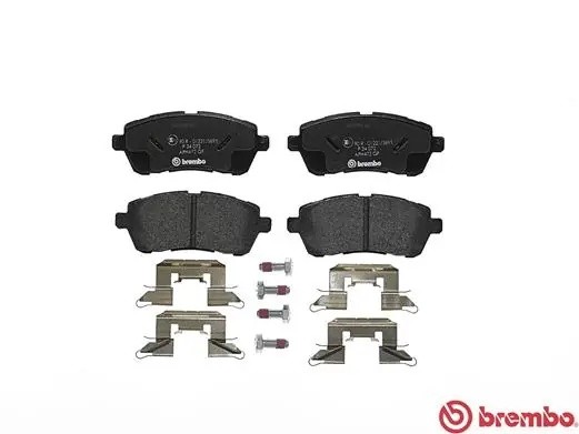 P24072 1281 01 !колодки дисковые п.\ Ford Fiesta 1.25-1.6i/1.4-1.6DCi 10.08> P24072 BREMBO
