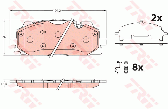 AUDI Q7 [4M] (2015>) Q8 GDB2190 TRW