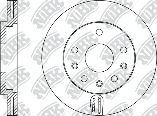 Диск тормозной OPEL Vectra C передний (1шт.) NIBK RN1390 NIBK