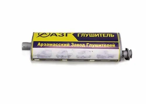 Глушитель ГАЗ-3302,2217,3307 ЕВРО-3 усиленный (хомут/фланец) АЗГ 3302120101010 AZG