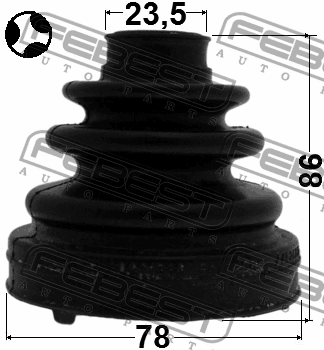 Пыльник ШРУСа внутренний 0115-GSU45T 0115-GSU45T FEBEST
