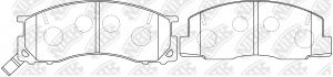 Колодки тормозные TOYOTA Estima (90-99) передние (4шт.) NIBK PN1273 NIBK