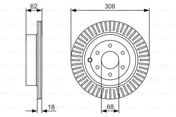 NISSAN PATHFINDER (R51M) (2004>) 0 986 479 533 BOSCH