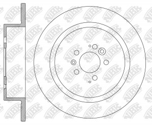 Диск тормозной CHERY Tiggo 5 (14-20) задний (1шт.) NIBK RN2338 NIBK