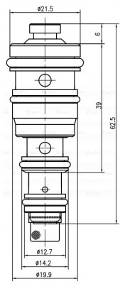 клапан регулирующий компрессора!\ Chevrolet Lacetti 04> LCCV 0503 LUZAR