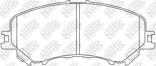 Колодки тормозные дисковые NISSAN QASHQAI 2014 PN2804 PN2804 NIBK