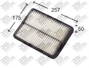 Фильтр воздушный  HYUNDAI SANTA FE 2,7 2001 -   HYUNDAI SANTA FE 2,4 2001 -  A93 A9311 JS ASAKASHI