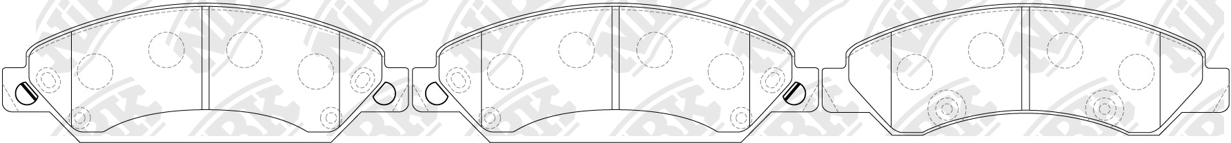 Колодки тормозные дисковые CHEVROLET TAHOE 2007-2013 PN0400 PN0400 NIBK