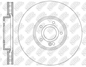 Диск тормозной MERCEDES GLA (H247) (22-) передний (1шт.) NIBK RN2196 NIBK