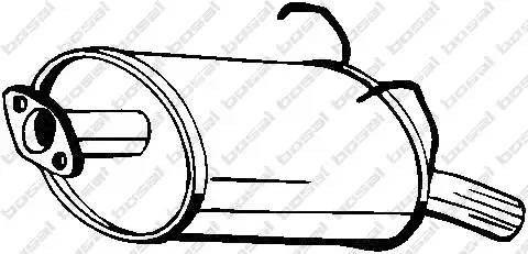 Глушитель HONDA CR-V задняя часть BOSAL 163-197 BOSAL