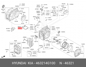 фильтр АКПП!\ Hyundai i30 1.6 07> 463214G100 HYUNDAI