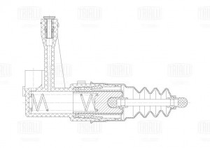 Цилиндр сцеп. для а/м VW Passat B5 96-/Audi A6 97- рабочий CF 921 CF921 TRIALLI