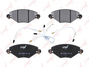 колодки дисковые передн.!\ CITROEN C5 I-II 2.0-2.0D 01> BD-2208 LYNXAUTO