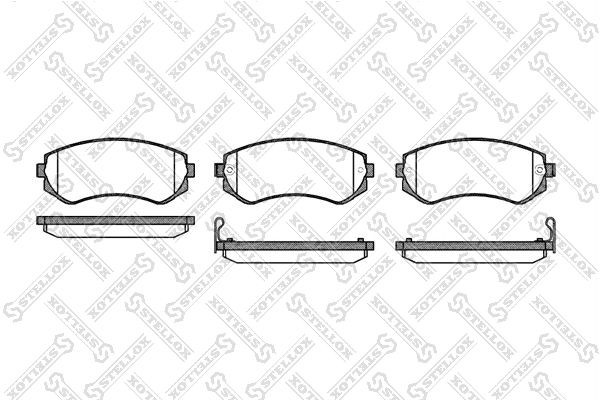317 12=FDB1166=222253 !колодки дисковые п.\ Nissan Almera 1.4i-2.0D 96> 328-012-SX STELLOX