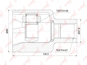 ШРУС внутренний перед прав/лев!\ SsangYong Rexton/Rexton W/Kyron/Actyon 06> CI-3740 LYNXAUTO