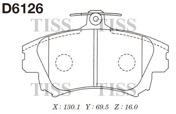 Колодки торм. дисковые MITSUBISHI COLT 1.5T 04-,SMART FORFOUR,ПОДХОДИТ ДЛЯ VOLVO D6126 MK KASHIYAMA
