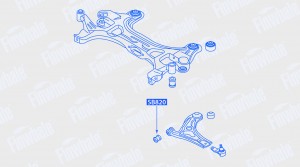 Сайлентблок переднего рычага передний Aveo (T250,T255), Kalos SB820 SB820 FINWHALE