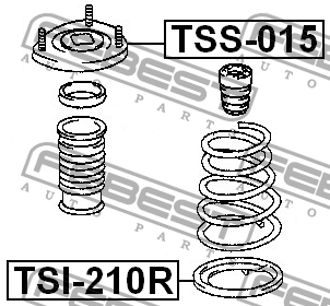 Опора амортизатора задняя TOYOTA CARINA E AT19#/ST191/CT190 19­92-1997 TSS-015 TSS-015 FEBEST