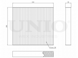 Фильтр салонный FLT-40002 UNIO