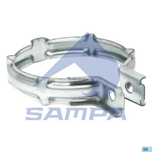 Хомут глушителя VOLVO FH12,16 (140х30мм) рифленый SAMPA 031.148 SAMPA