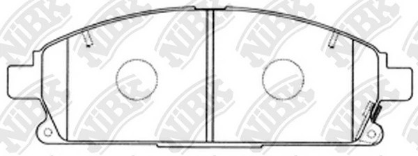 Колодки тормозные NISSAN PATHFINDER 97-04/X-TRAIL 01-07 передние PN2389 PN2389 NIBK