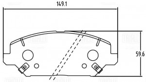Колодки тормозные дисковые передние PF 2378 TRIALLI