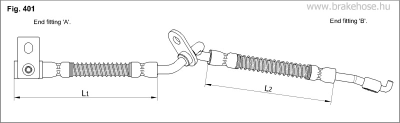 Шланг тормозной передний FT2228 FT2228 K K
