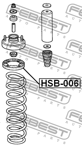 Проставка пружины HSB-006 HSB-006 FEBEST