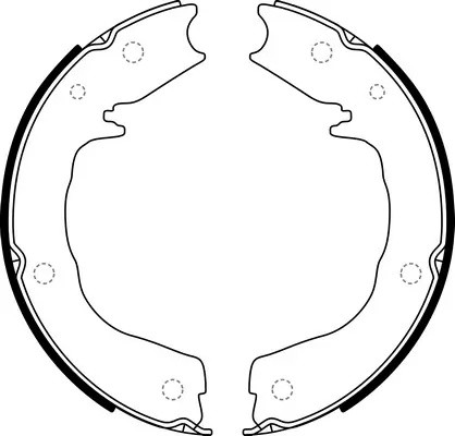 Колодки стояночного тормоза MITSUBISHI PAJERO III/IV 00- BS20626 BS20626 SB NAGAMOCHI