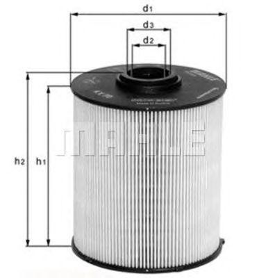 фильтрующий элемент топлива !(бп) Scania 164 DC16.01/02/03/05 05.2000-> KX182/1D MAHLE KNECHT
