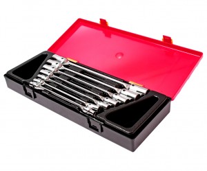 Набор ключей торцевых 6-19мм шарнирных 7 предметов в кейсе JTC JTC-K6072 JTC TOOLS