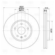 Диск торм. Opel Insignia (08-)/Saab 9-5 (10-) перед. d=321 R17 (окраш.) (DF 2102 DF210214 TRIALLI