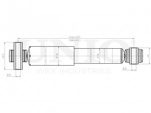 Амортизатор газовый задней подвески SAB-10648 UNIO