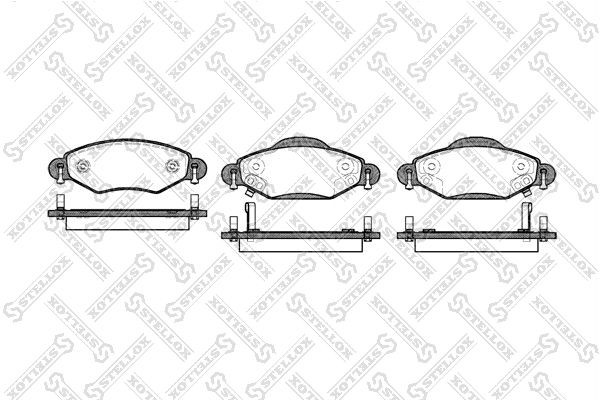 978 02=FDB1513 !колодки дисковые п.\ Toyota Yaris/Verso 1.3/1.5 WT-i/1.4D 01> 989-002-SX STELLOX
