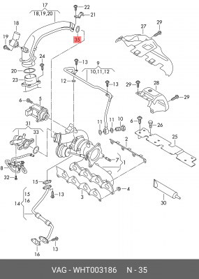 AUDI/SEAT/SKODA /VW WHT 003 186 VAG