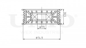 Ролик направляющий приводного ремня TNS-10090 UNIO