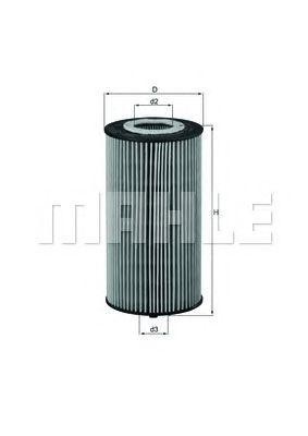 Фильтр масляный VW Phaeton (03-) AUDI A4 (03-08) MAHLE OX358D MAHLE KNECHT