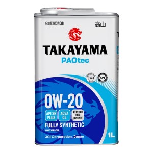 Takayama PAOtec 0W20 (1L) (металл) масло моторное! синт.\ API SP+, ACEA C5 6056033 TAKAYAMA