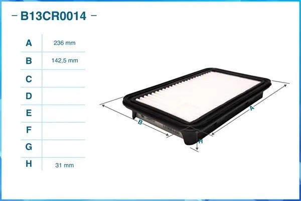 Фильтр воздушный B13CR0014 B13CR0014 CWORKS