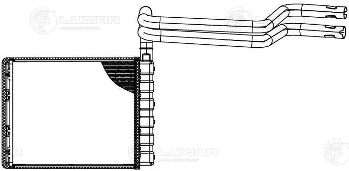 Радиатор отопителя FORD Focus (11-) LUZAR LRH 1075 LUZAR