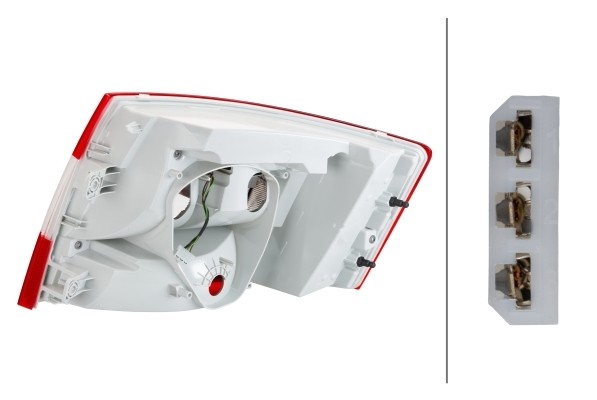 фонарь задний левый! Skoda Octavia 17> 2SK012883-051 HELLA