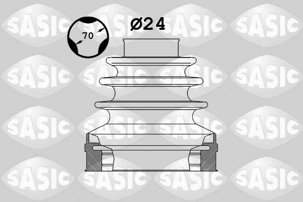 Пыльник ШРУСа внутренний VW PASSAT (3C) 2.0FSI, 2.0TDI 1906025 1906025 SASIC