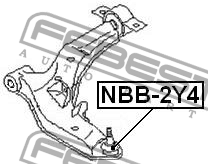 Пыльник шаровой опоры NBB-2Y4 NBB-2Y4 FEBEST