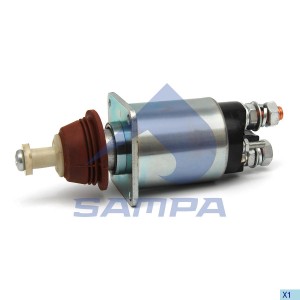 Реле стартера втягивающее для стартера 24V 6,2; 6,7 KW MB Actros 205407 SAMPA