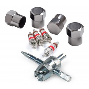 ATRS006 Ремкомплект для вентилей (4 золотника, 4 металл.колп, 1 метчик) в кейсе  ATRS006 AIRLINE