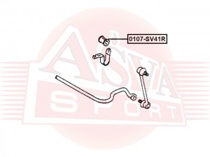 ВТУЛКА ЗАДНЕГО СТАБИЛИЗАТОРА D15 TSB-SV41R TOYOTA 0107SV41R 0107-SV41R ASVA