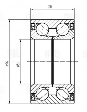 Подшипник ступицы VW Touareg II (10-) задн. (CS 1805) CS 1805 TRIALLI
